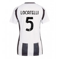 Camiseta Juventus Manuel Locatelli #5 Primera Equipación Replica 2024-25 para mujer mangas cortas